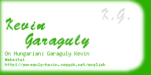 kevin garaguly business card